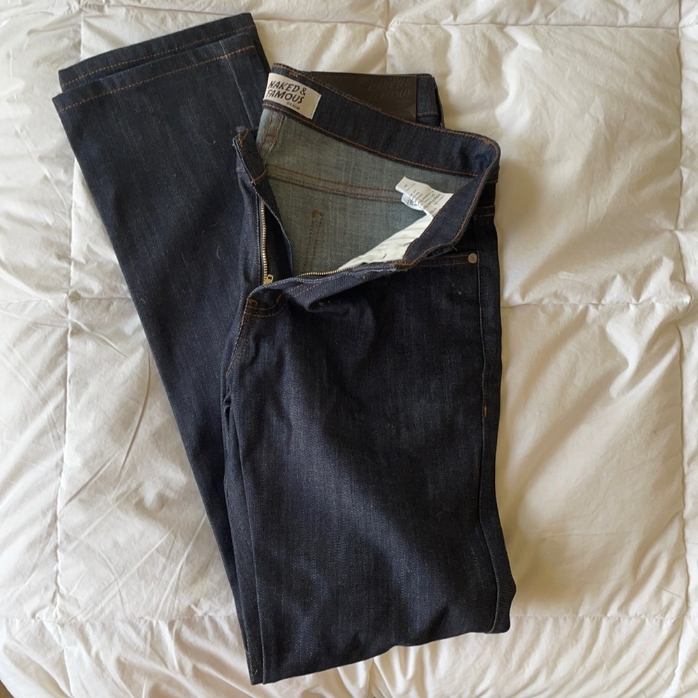 Naked & Famous Skinny Guy jean, dark wash size 34